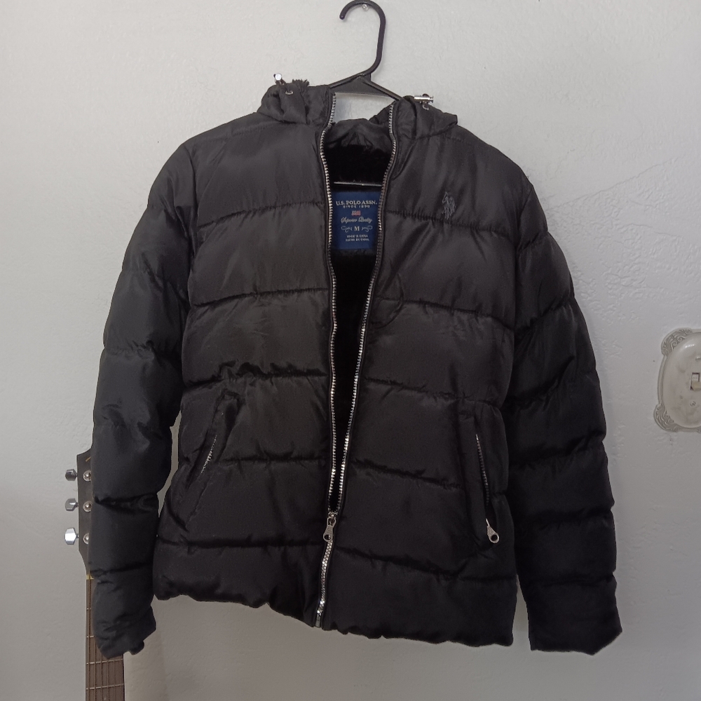 U.S. Polo Assn. Black Quilted Jacket